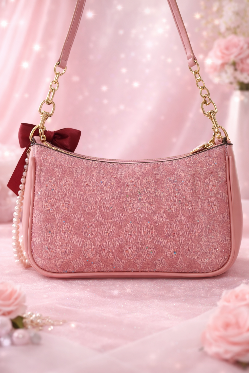 Strawberry X Coach Collab Shoulder Bag