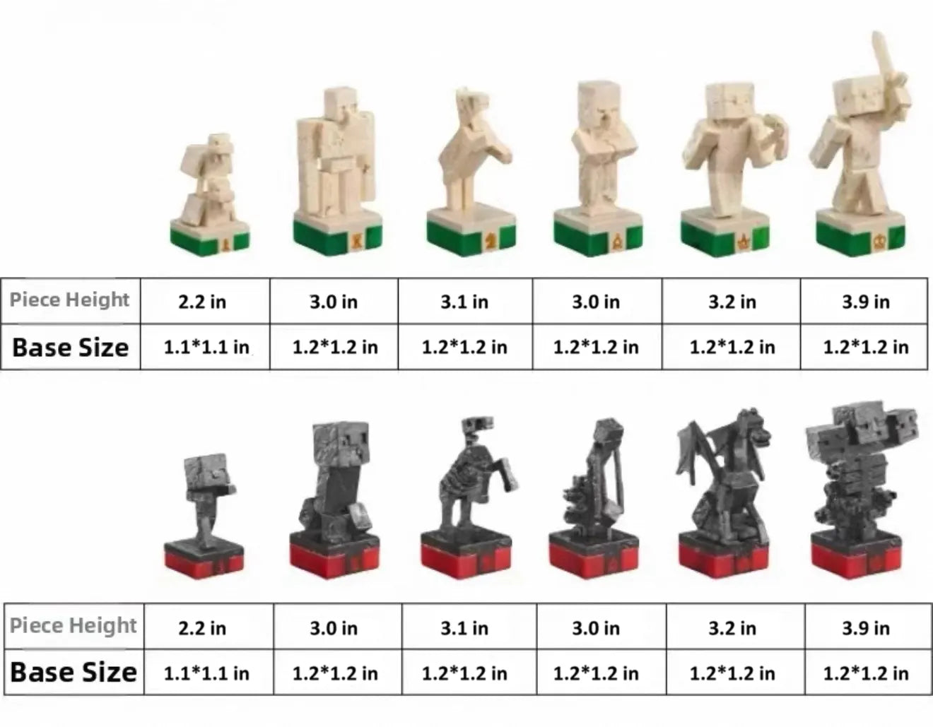 Minecraft Themed Chess Set VIP