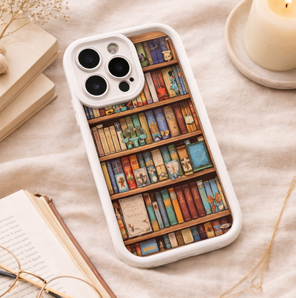 Vintage Bookshelf Aesthetic iPhone Case VIP