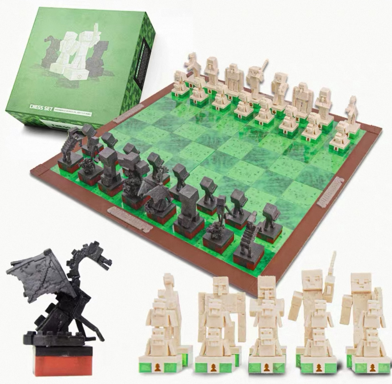 Minecraft Themed Chess Set VIP