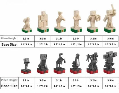 Minecraft Themed Chess Set VIP